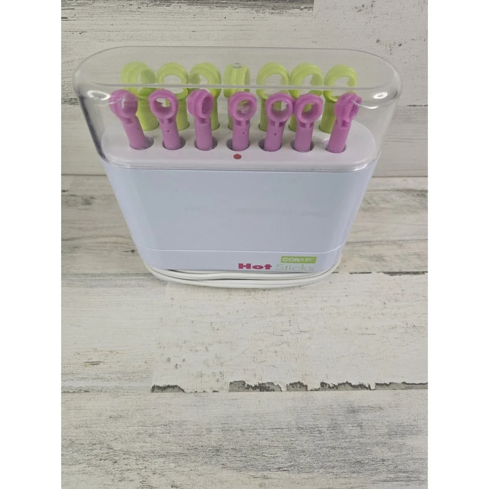 Conair Hot Sticks Instant Heat Hair Setter HS18G Purple Green Flexible Rollers